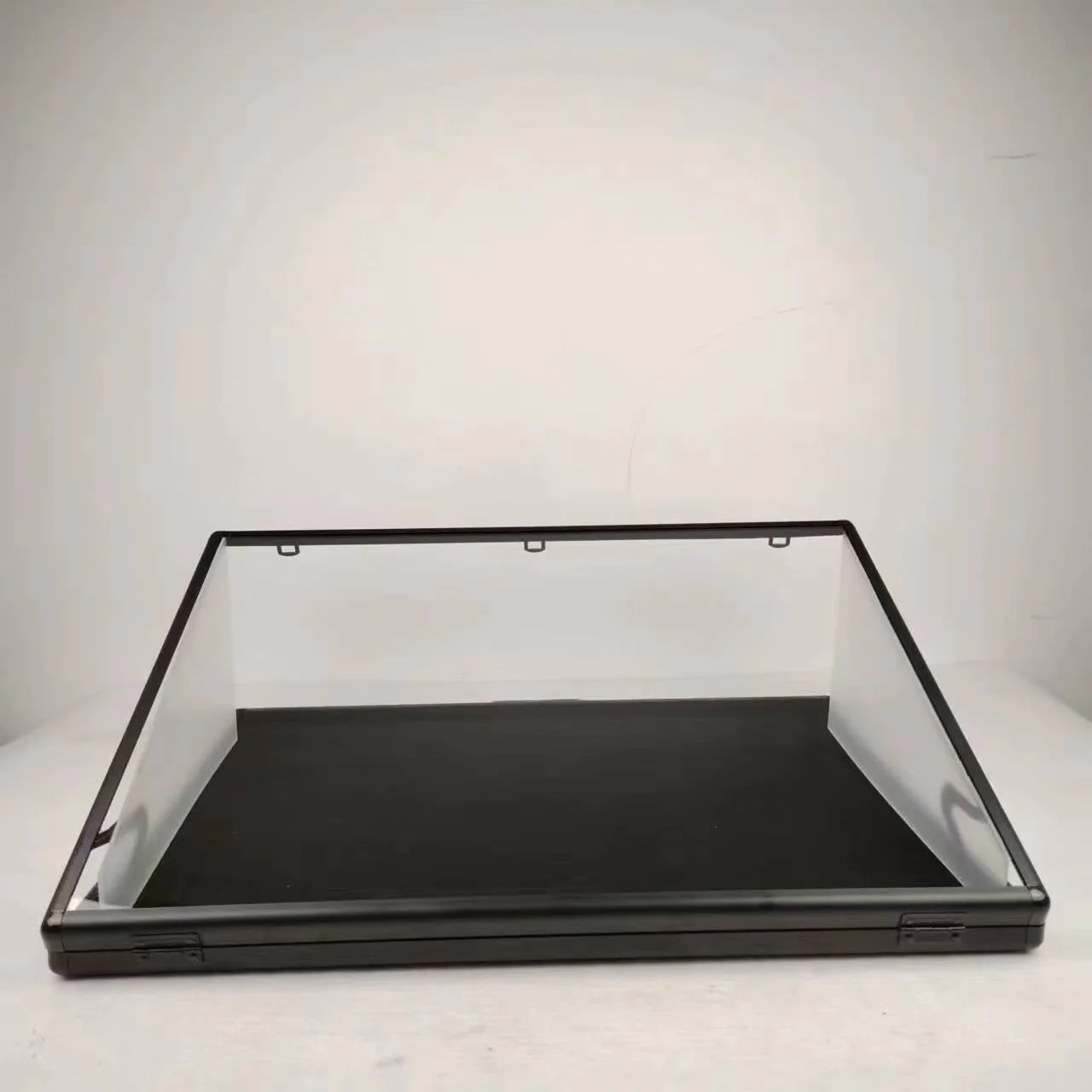 EVORETRO Lockable Showcase Display Case 36x24x1.65" Black – Secure & Stylish Storage for Collectibles - Image 2