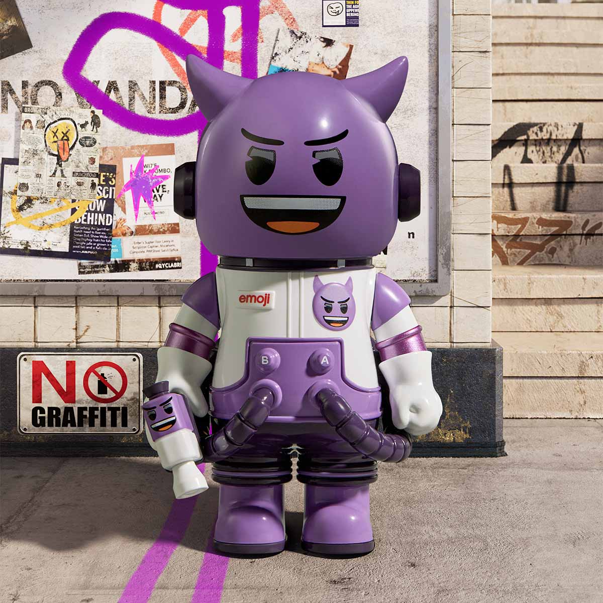 MEGA SPACE MOLLY 100% × emoji™ Series - Image 3