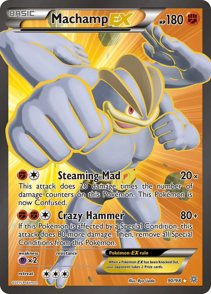 Pokémon - Machamp EX Full Art (90/98)