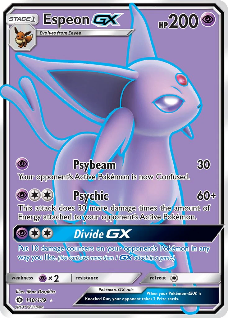 Pokémon - Espeon GX (140/149) [Sun & Moon Base Set]