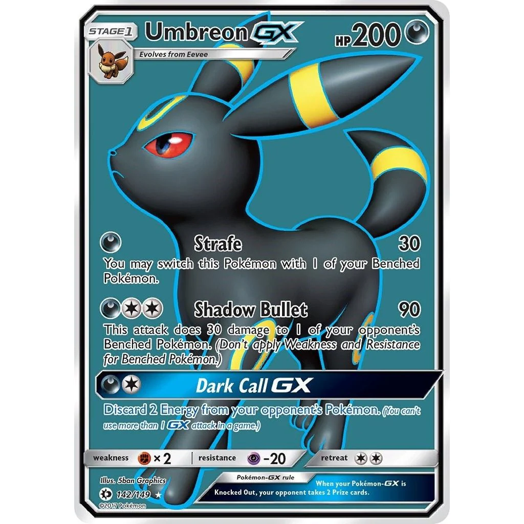 Umbreon GX (Full Art) (142/149) (SM01)